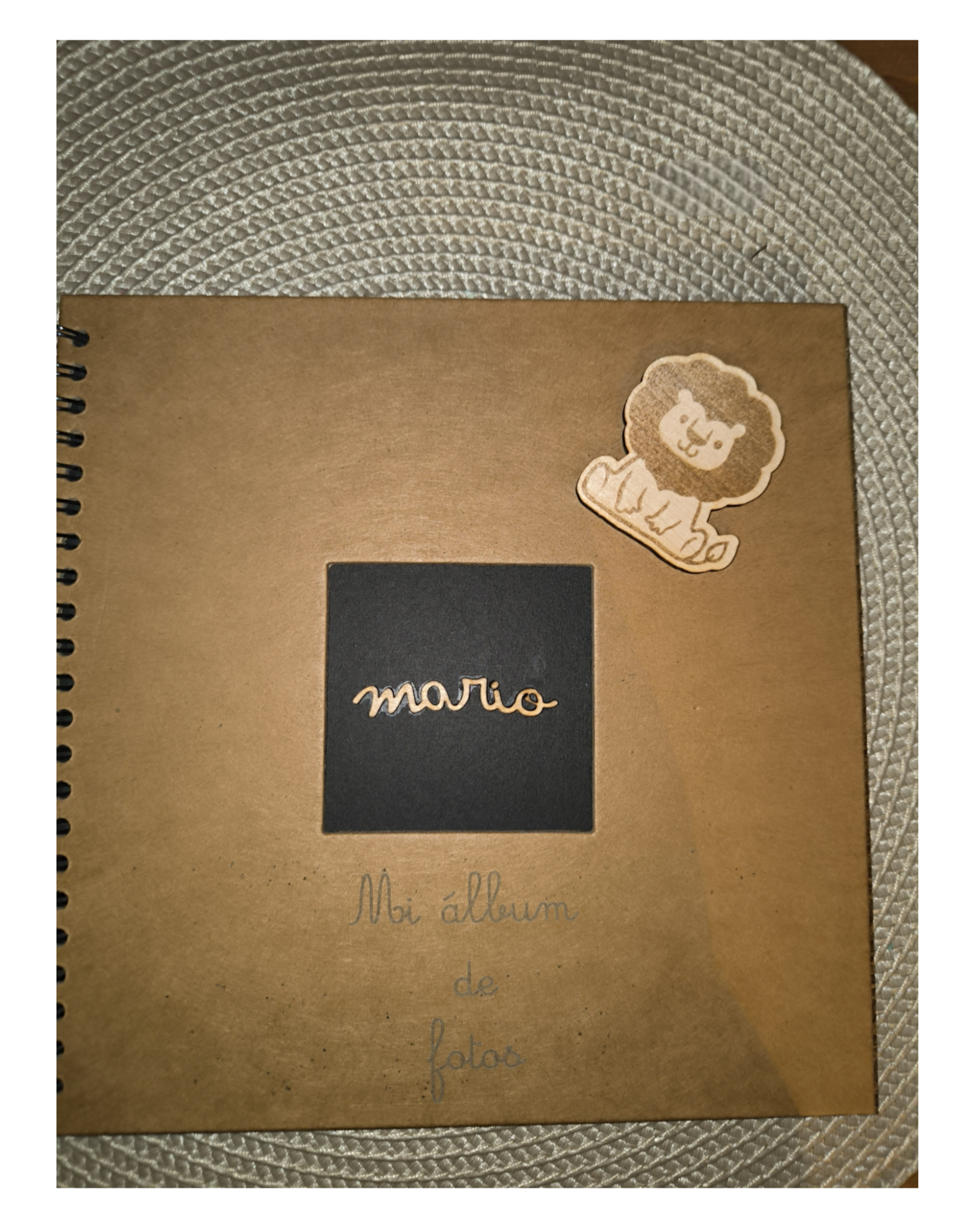 Álbum personalizado 20 stickers madera - 1