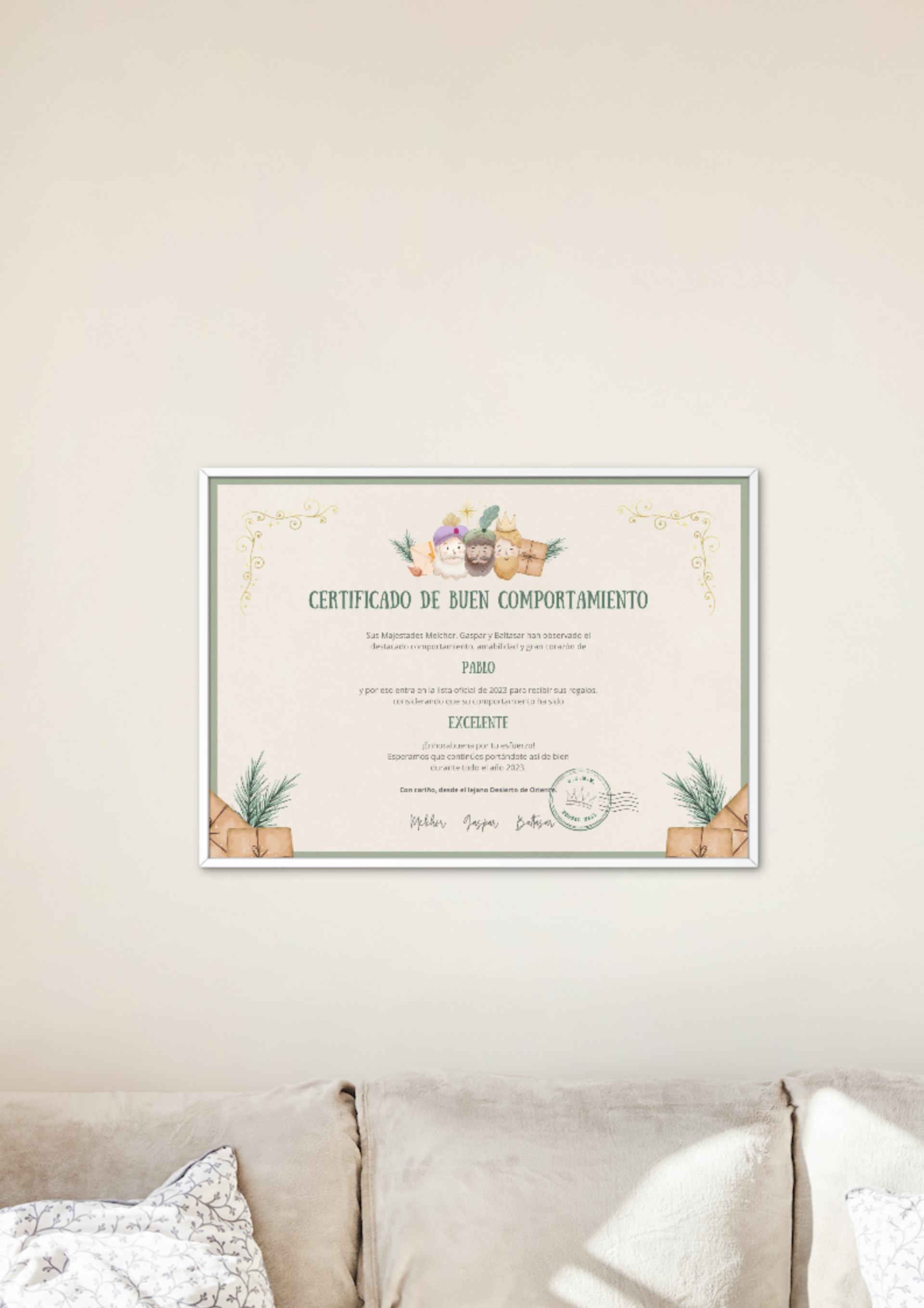 Certificado buen comportamiento - 1